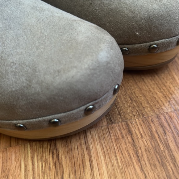 Light gray beautiful round toe fabric upper faux fur lining and faux fur sock - Picture 3 of 6